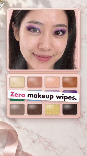Every eyeshadow shade on your selfie, zero wipes