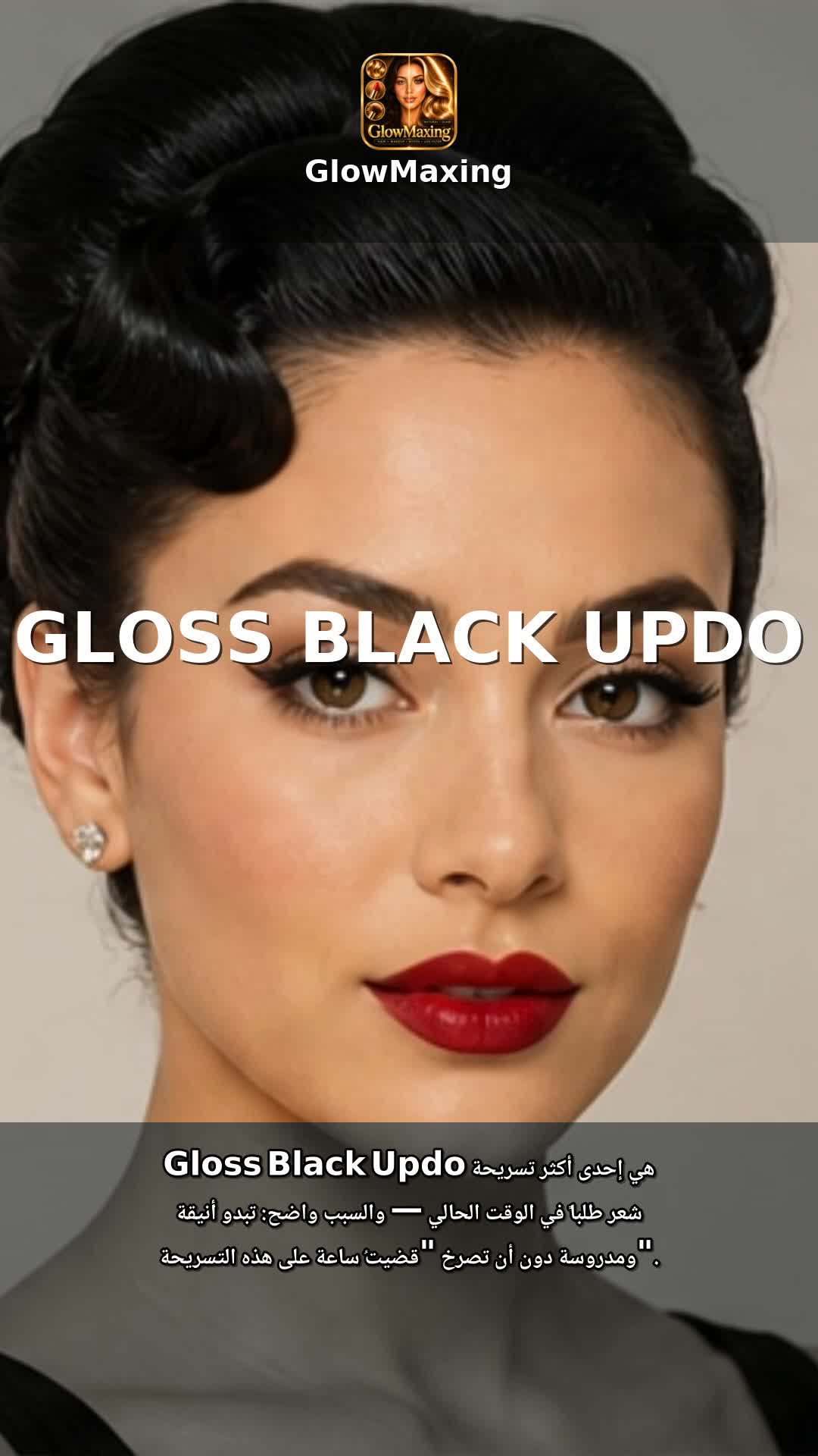 Gloss Black Updo