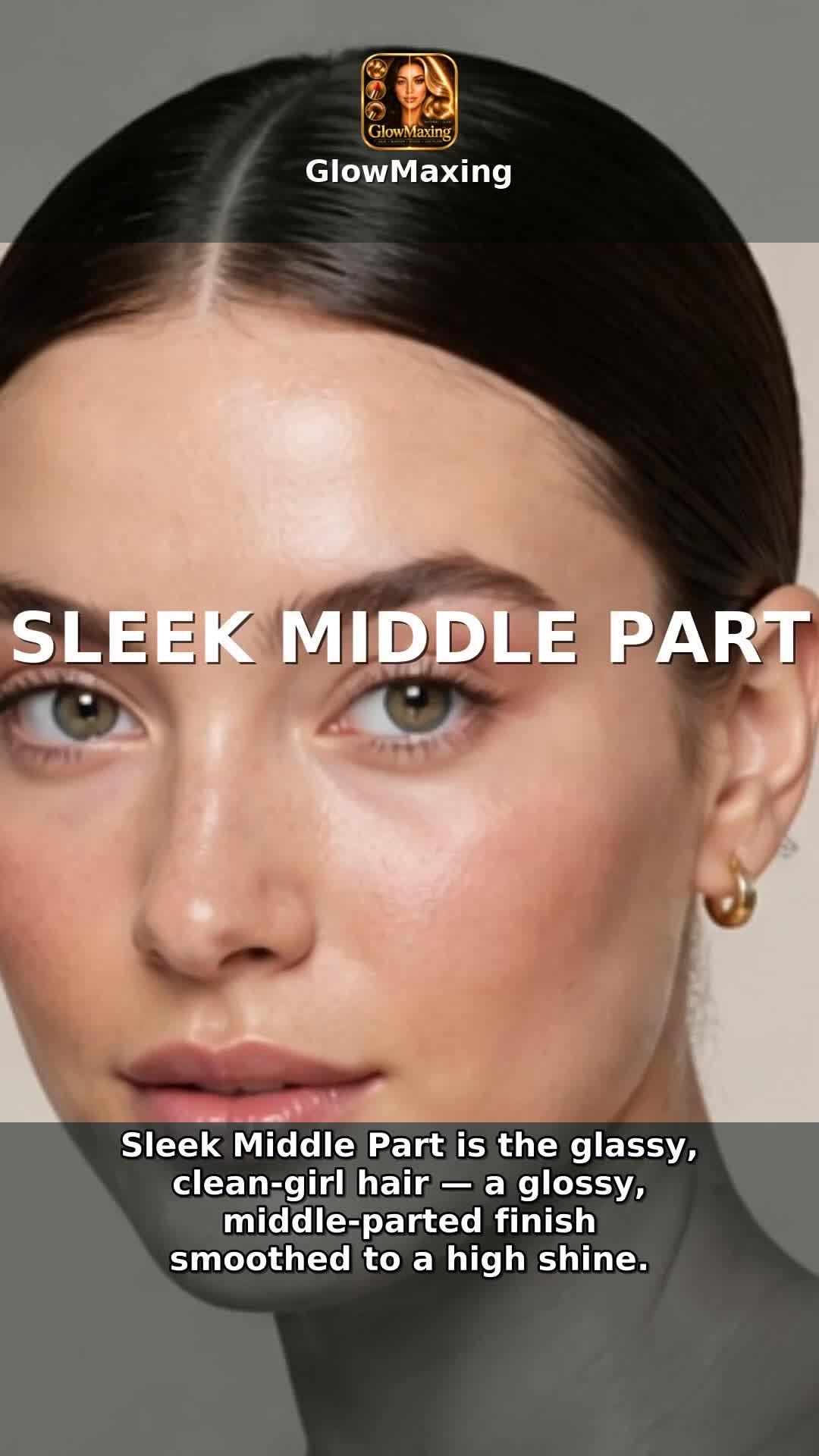 Sleek Middle Part